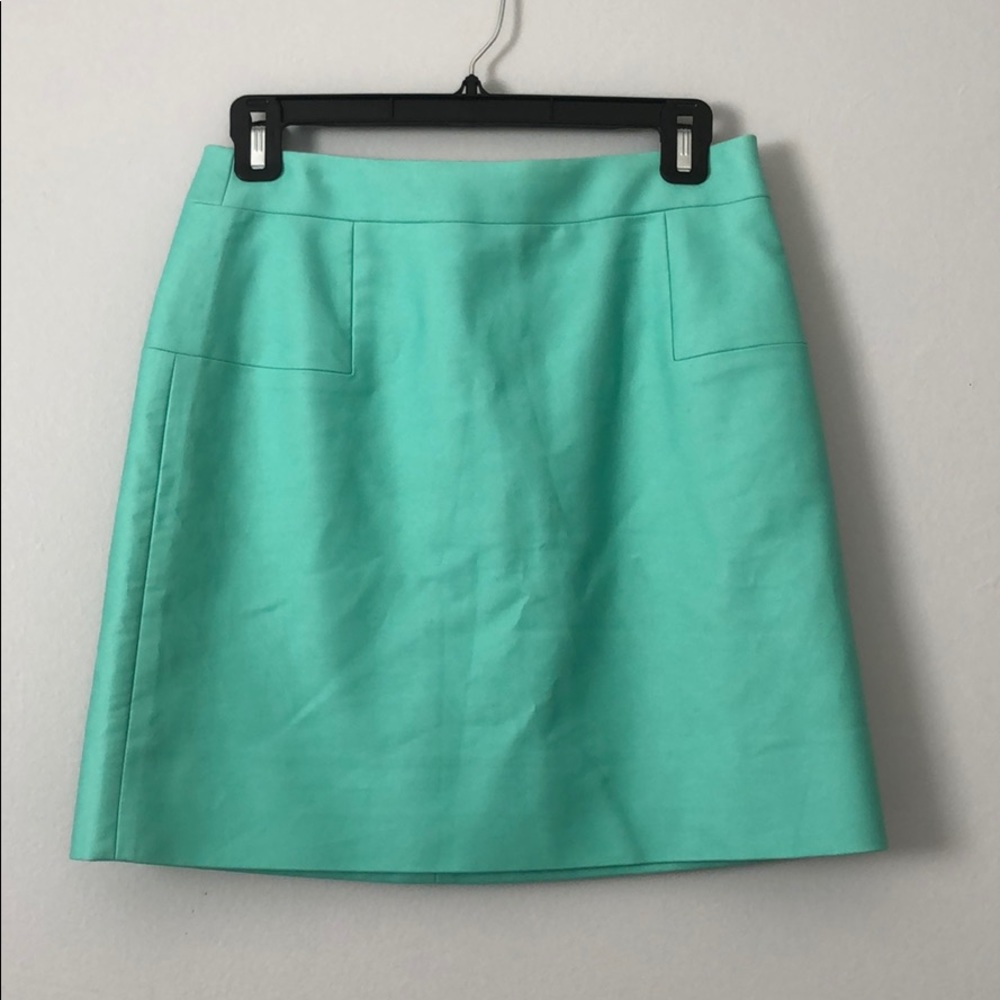 J Crew mint skirt